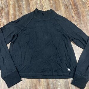 Vintage Y2K Abercrombie & Fitch preppy black mock neck sweater Size XS